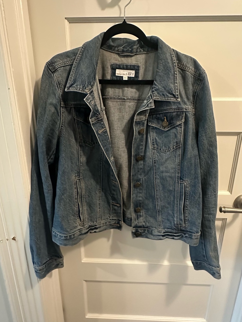 Ann Taylor Light Blue Denim Jacket